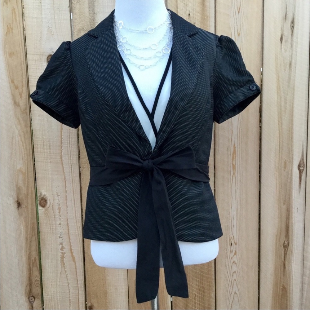 Stooshy | Short Sleeve Peplum Blazer